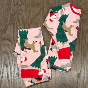 Carter's Pink and Red Reindeer Pajama Set